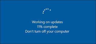 an image of the winwods 10 update loading screen at 11%